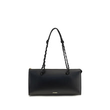 Jil Sander Black Calf Leather Bos Taurus Shoulder Bag