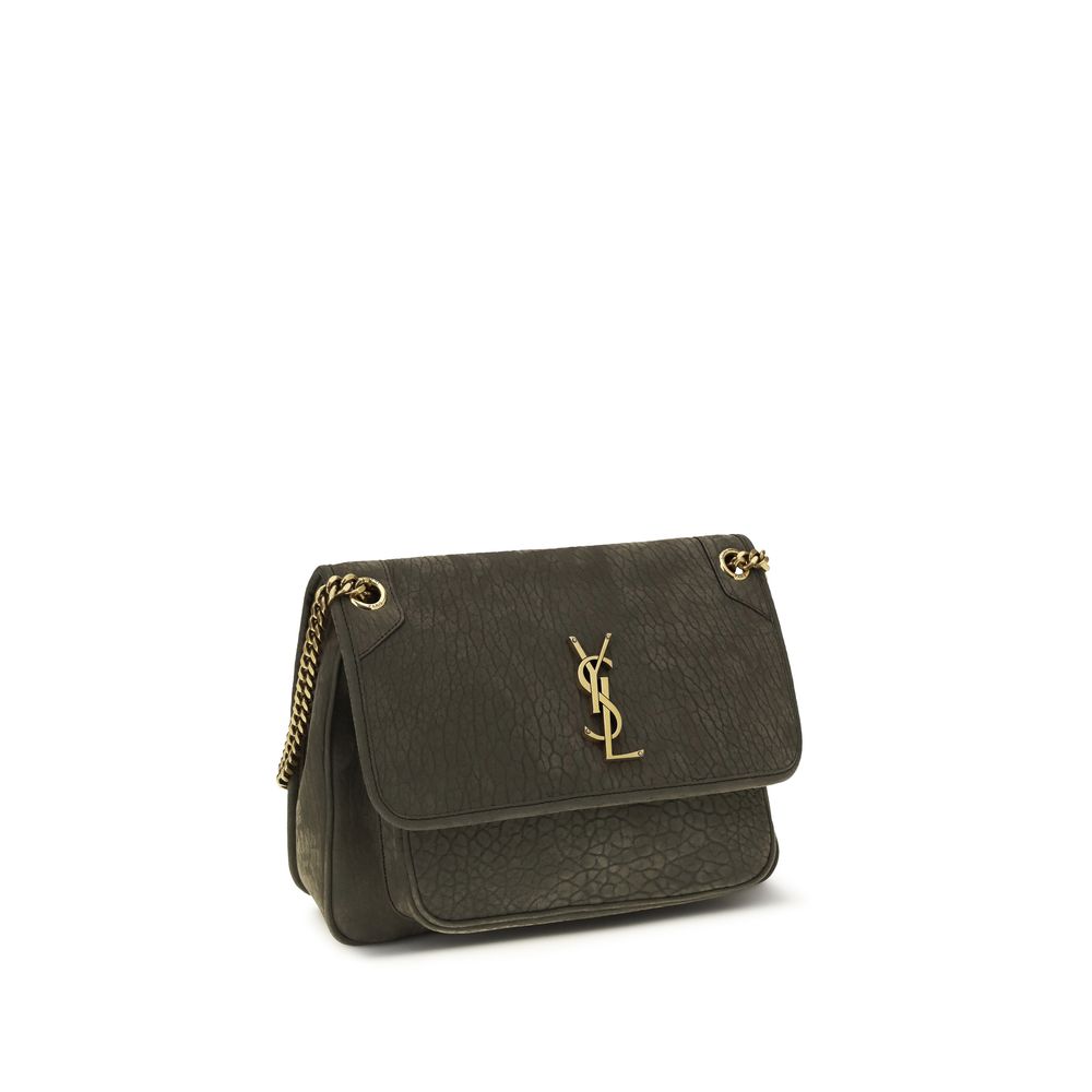 Saint Laurent Gray Lamb Ovis Aries Aries Shoulder Bag