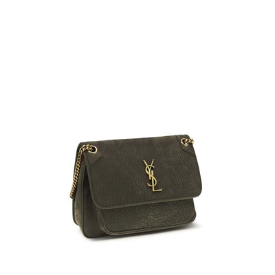Saint Laurent Gray Lamb Ovis Aries Aries Shoulder Bag