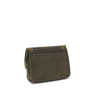 Saint Laurent Gray Lamb Ovis Aries Aries Shoulder Bag