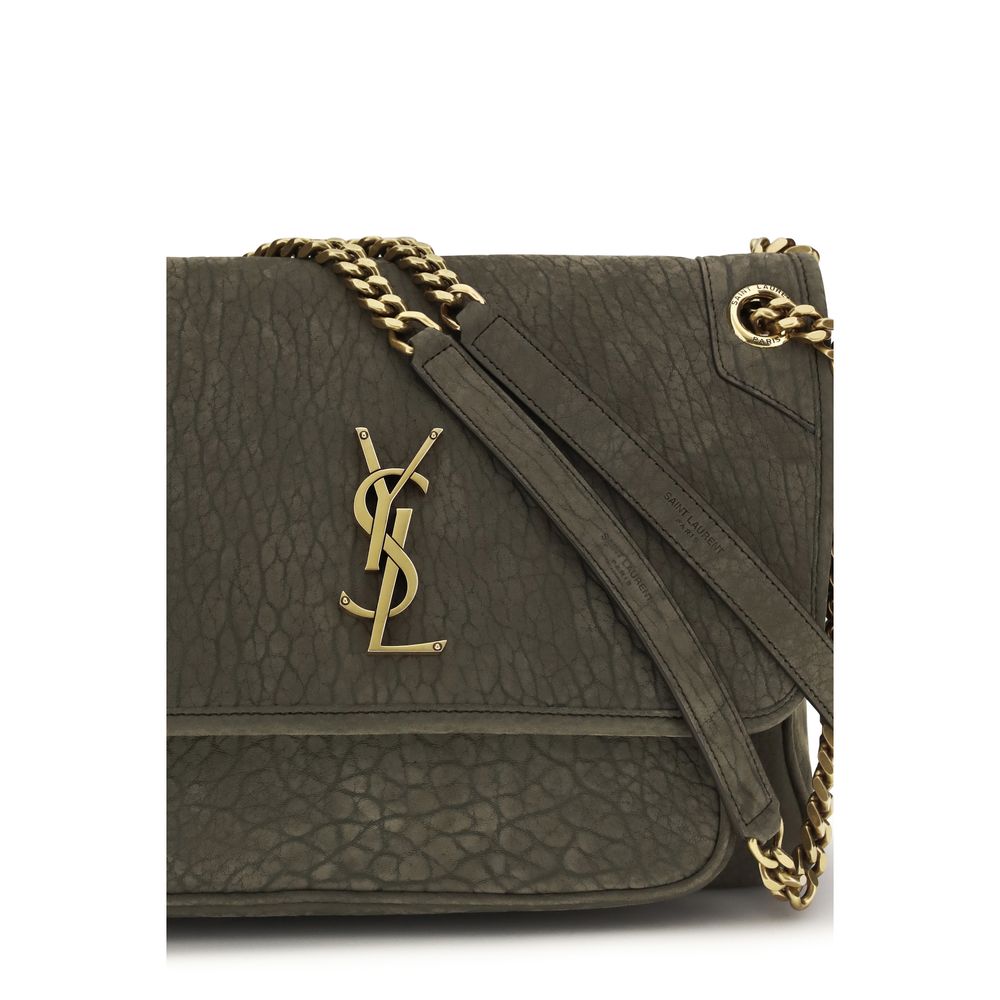 Saint Laurent Gray Lamb Ovis Aries Aries Shoulder Bag