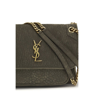 Saint Laurent Gray Lamb Ovis Aries Aries Shoulder Bag