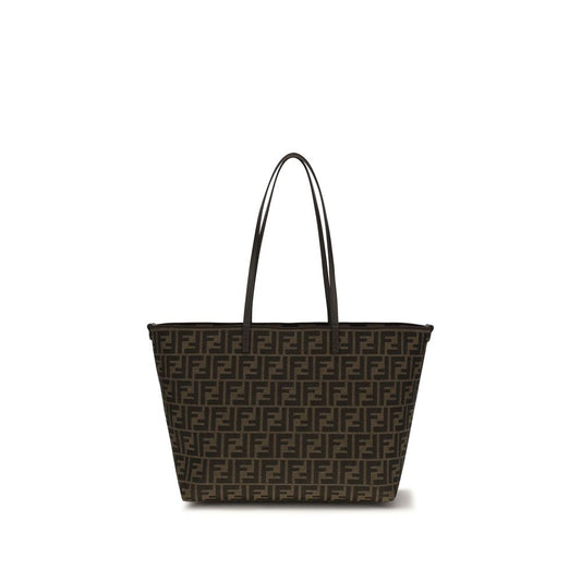 Fendi Brown Fabric Shoulder Bag