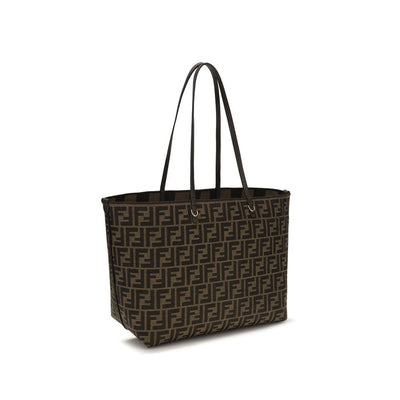 Fendi Brown Fabric Shoulder Bag