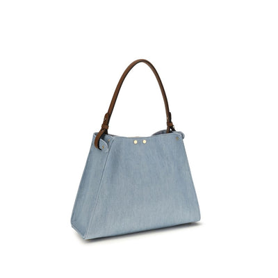 Fendi Blue Cotton Handbag