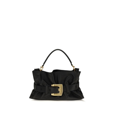 Balmain Black Calf Leather Bos Taurus Handbag