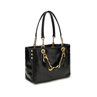 Balmain Black Calf Leather Bos Taurus Shoulder Bag