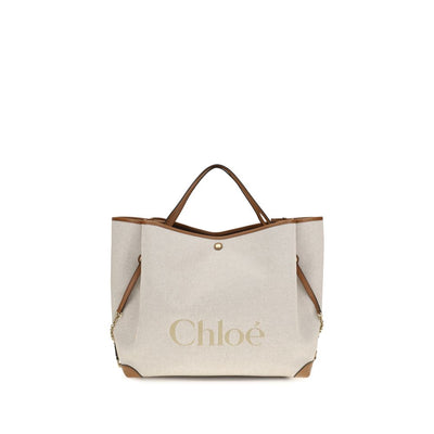 Chloé Beige Cotton Shoulder Bag