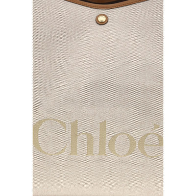Chloé Beige Cotton Shoulder Bag