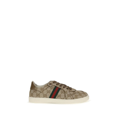 Gucci Beige Fabric Athletic Sneakers