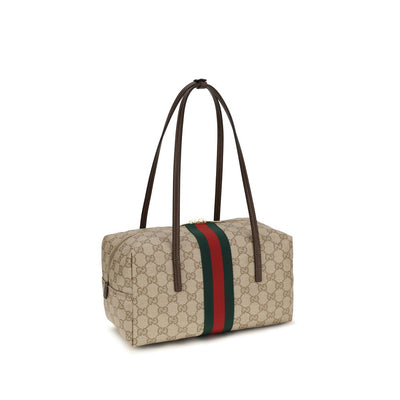 Gucci Medium Boston Melrose Beige GG Bag