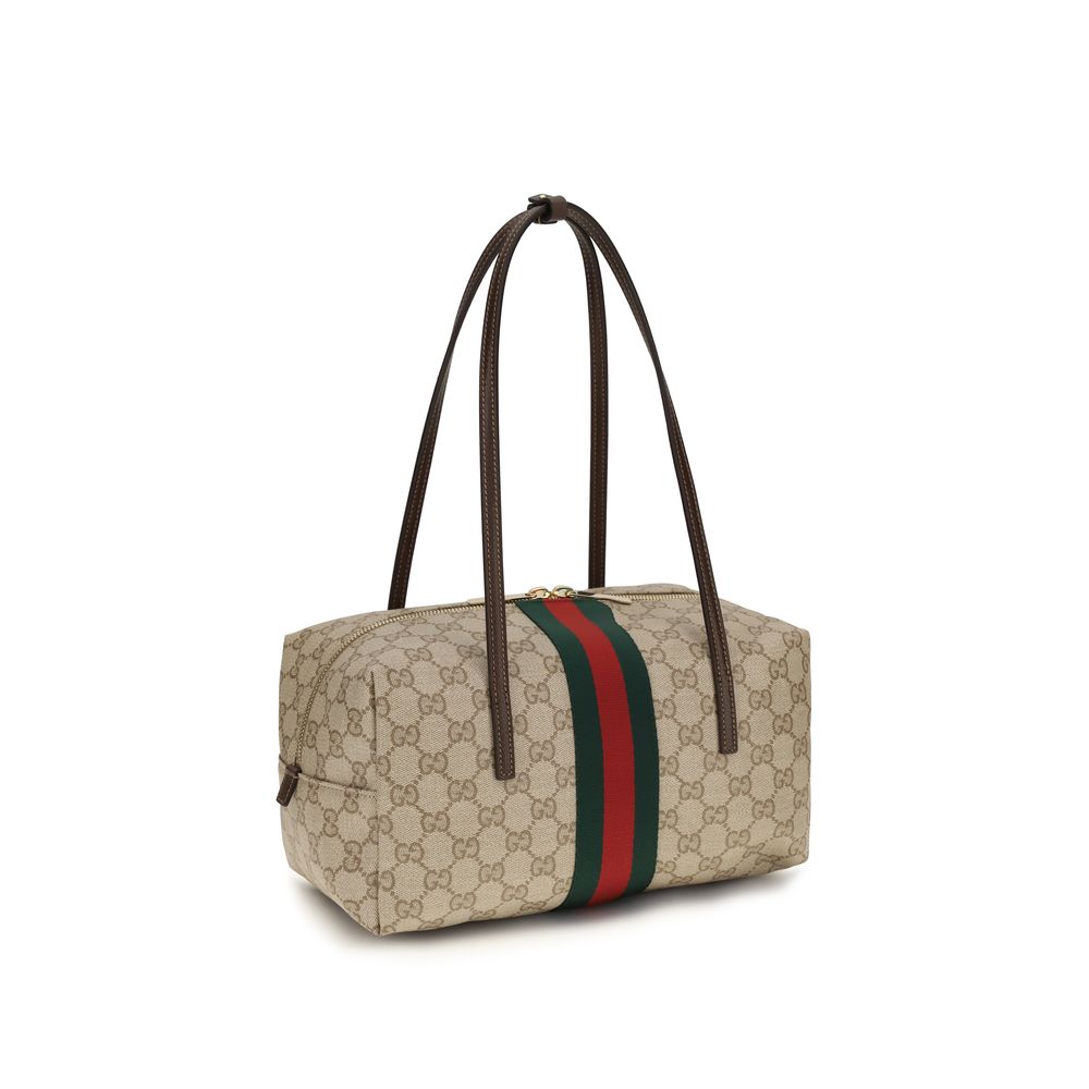 Gucci Medium Boston Melrose Beige GG Bag