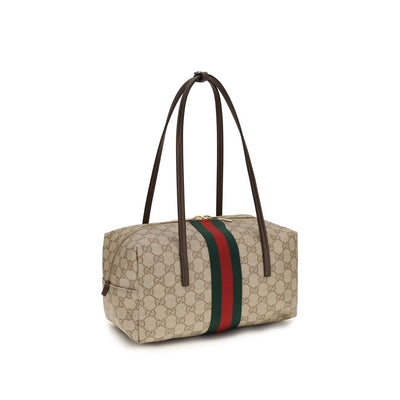 Gucci Medium Boston Melrose Beige GG Bag