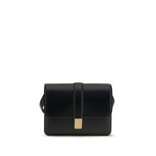 Khaite Black Calf Leather Bos Taurus Shoulder Bag