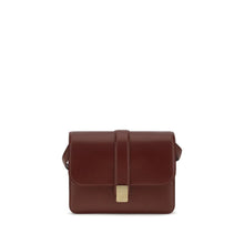 Khaite Bordeaux Calf Leather Bos Taurus Shoulder Bag