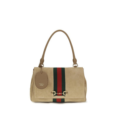 Gucci Paparazzo Medium Beige Suede Bag