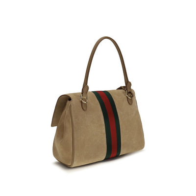 Gucci Paparazzo Medium Beige Suede Bag