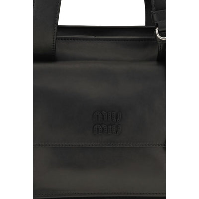 Miu Miu Brown Calf Leather Bos Taurus Shoulder Bag