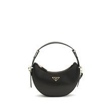 Prada Black Calf Leather Bos Taurus Shoulder Bag