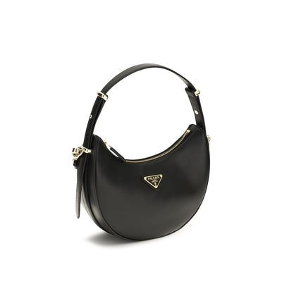 Prada Black Calf Leather Bos Taurus Shoulder Bag