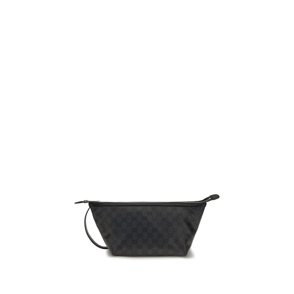 Gucci Small Essence Classic Black GG Pouch