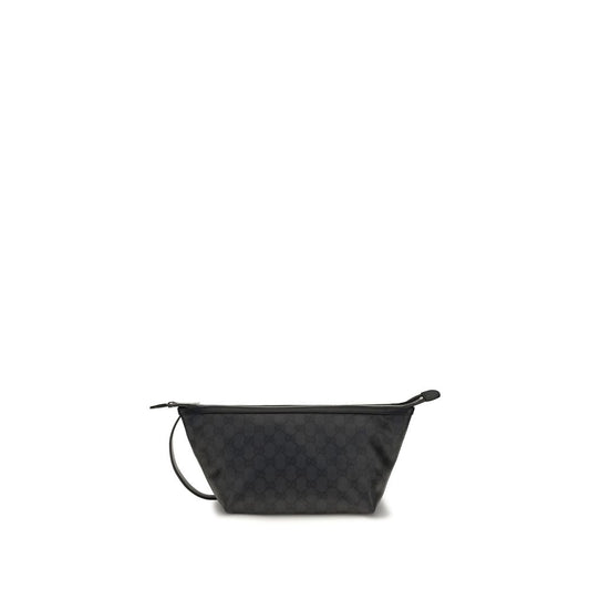 Gucci Small Essence Classic Black GG Pouch