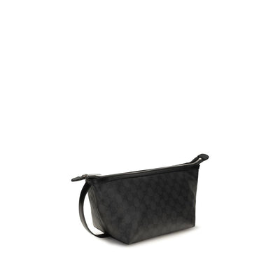 Gucci Small Essence Classic Black GG Pouch