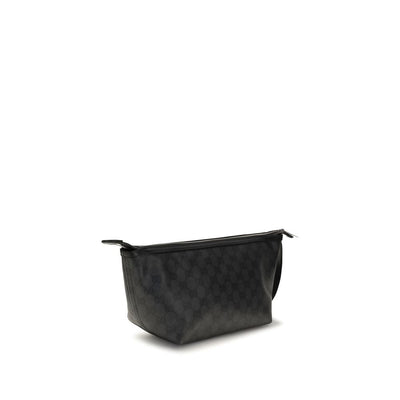 Gucci Small Essence Classic Black GG Pouch