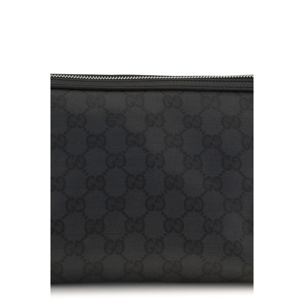 Gucci Small Essence Classic Black GG Pouch