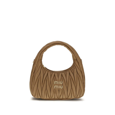 Miu Miu Beige Lamb Ovis Aries Aries Handbag