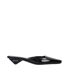Prada Black Leather Flat Sandals
