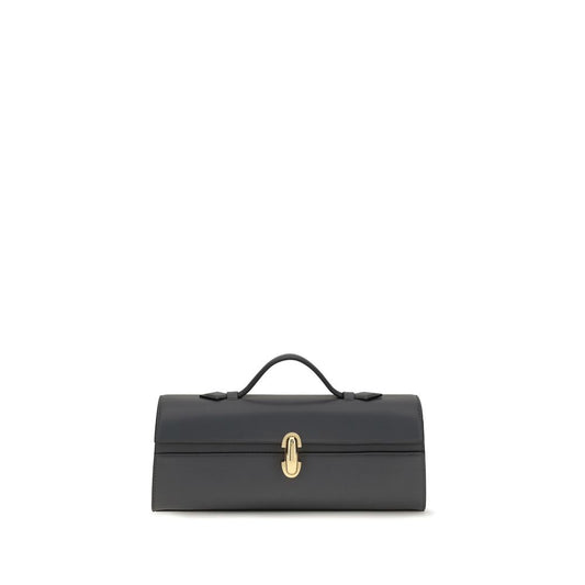 Savette Gray Calf Leather Bos Taurus Handbag