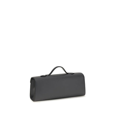 Savette Gray Calf Leather Bos Taurus Handbag