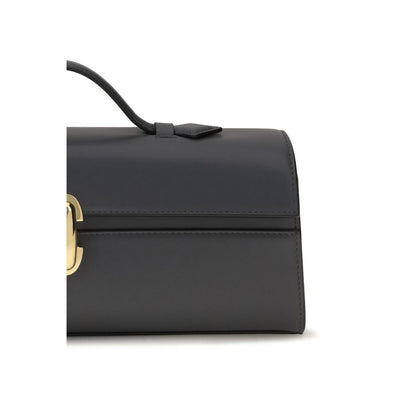 Savette Gray Calf Leather Bos Taurus Handbag