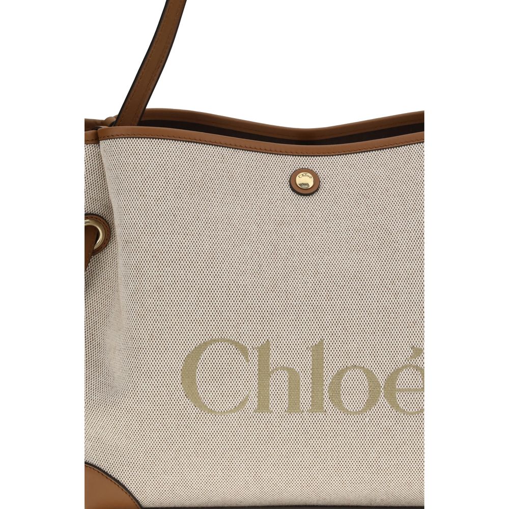 Chloé Beige Cotton Shoulder Bag