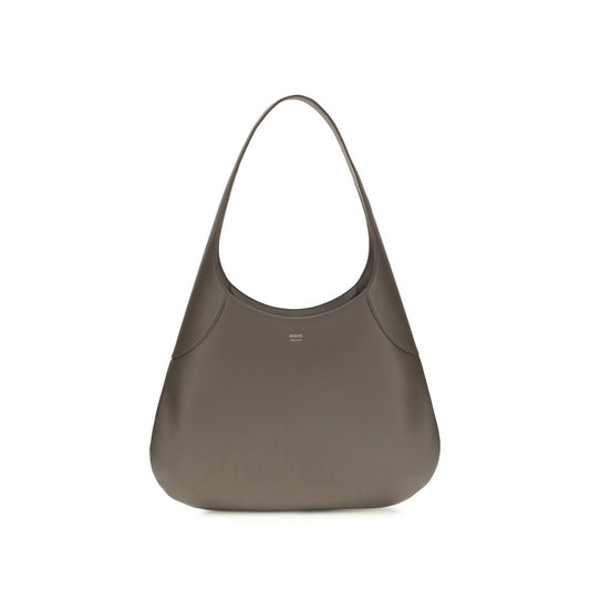 Khaite Gray Calf Leather Bos Taurus Handbag