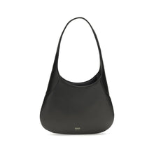 Khaite Black Calf Leather Bos Taurus Shoulder Bag