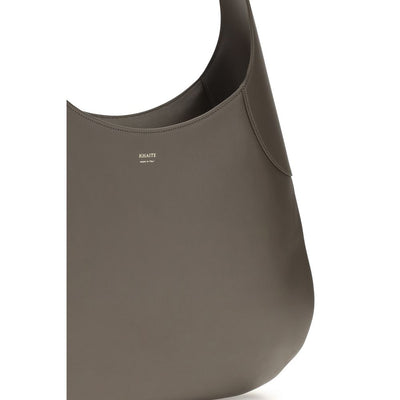 Khaite Gray Calf Leather Bos Taurus Handbag