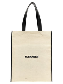 Jil Sander Bicolor Jute Tote Bag