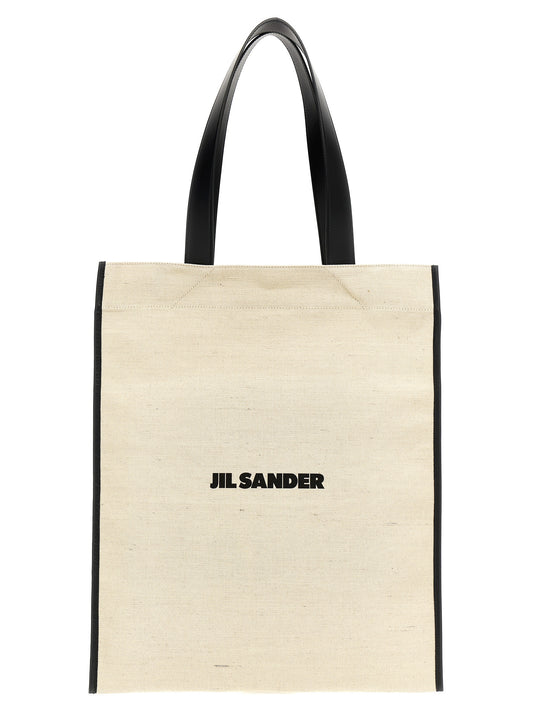 Jil Sander Bicolor Jute Tote Bag