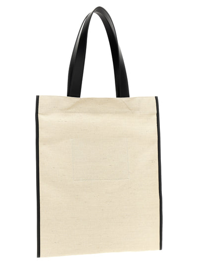 Jil Sander Bicolor Jute Tote Bag