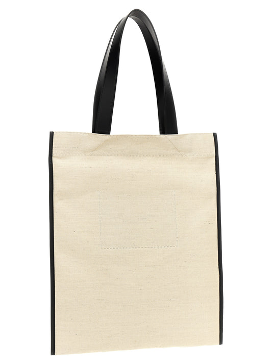 Jil Sander Bicolor Jute Tote Bag