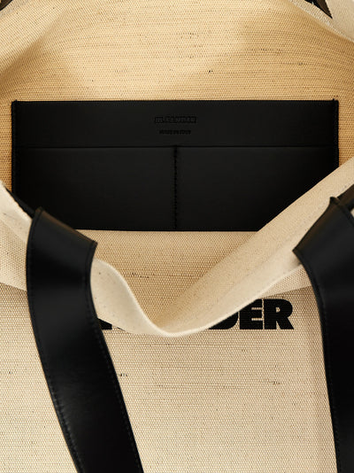 Jil Sander Bicolor Jute Tote Bag
