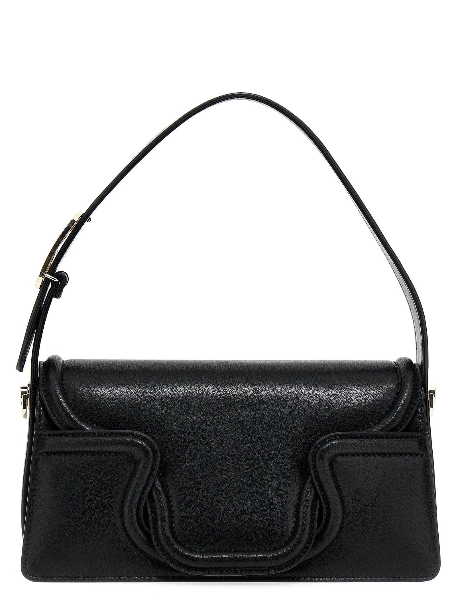 Valentino Garavani Black Leather Shoulder Bag