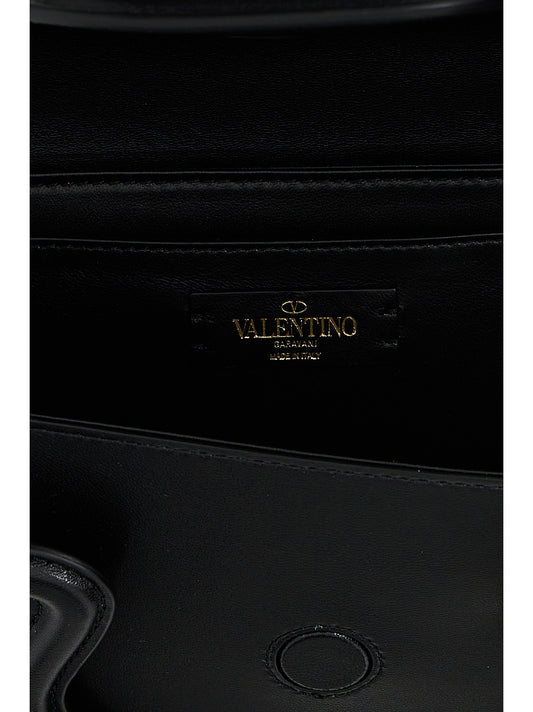 Valentino Garavani Black Leather Shoulder Bag