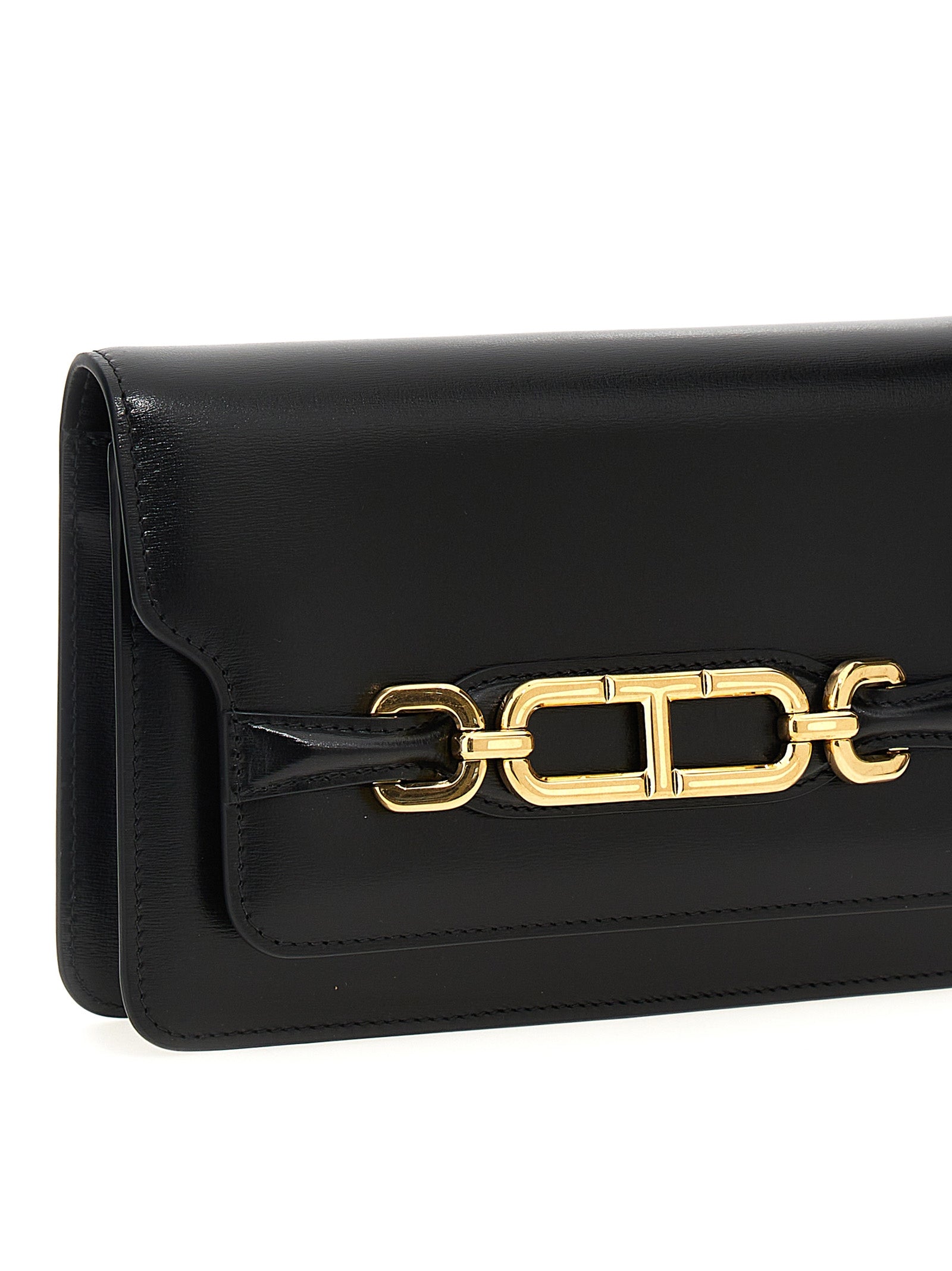 Tom Ford Black Leather Crossbody Bag