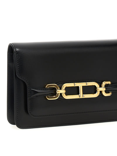 Tom Ford Black Leather Crossbody Bag