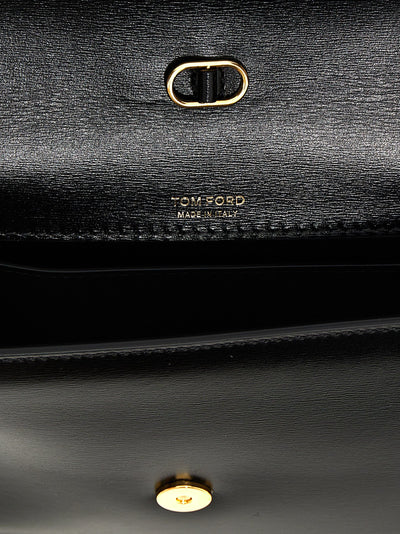 Tom Ford Black Leather Crossbody Bag