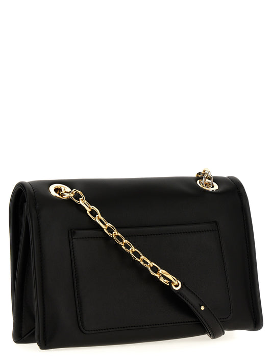 Valentino Garavani Black Lamb Leather Shoulder Bag