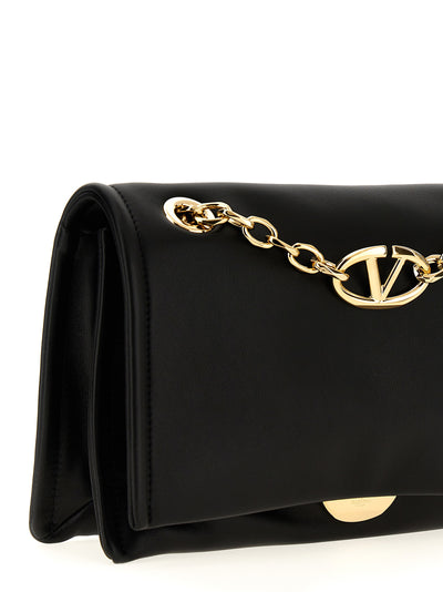 Valentino Garavani Black Lamb Leather Shoulder Bag